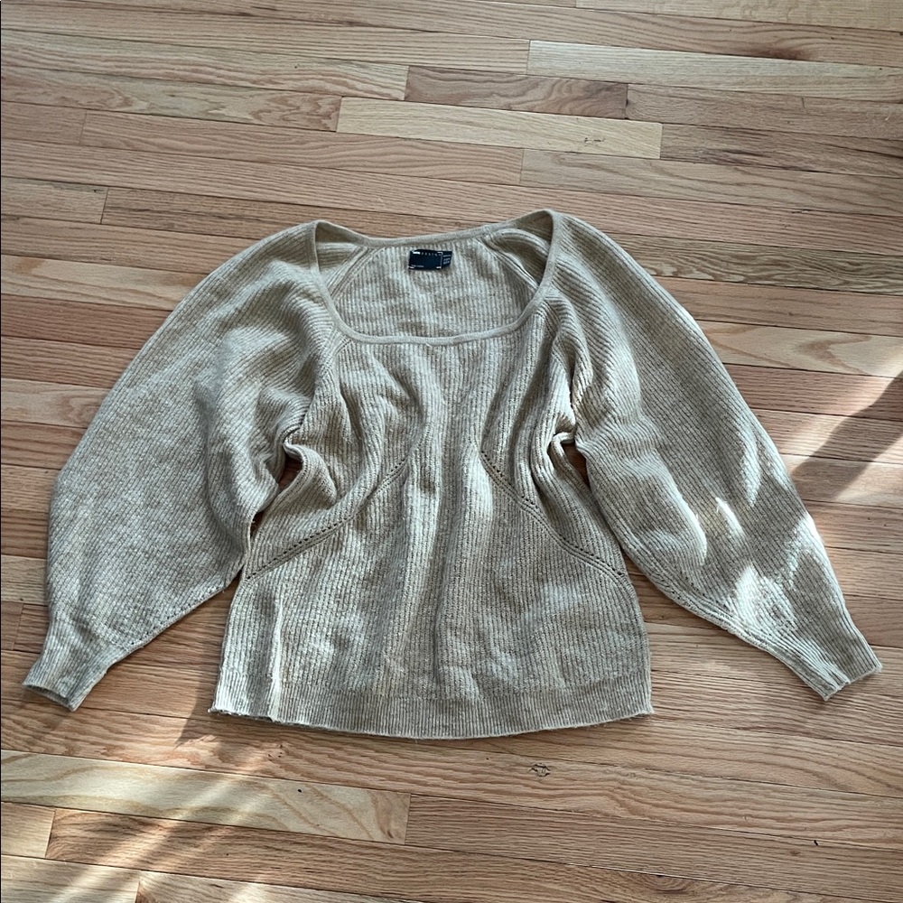 ASOS Light Beige Crew Neck Sweater